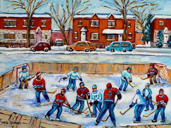 Детский хоккей живопись