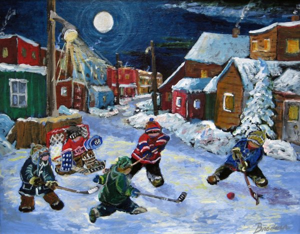 Хоккей живопись