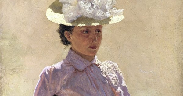 Ярошенко портрет дамы с кошкой