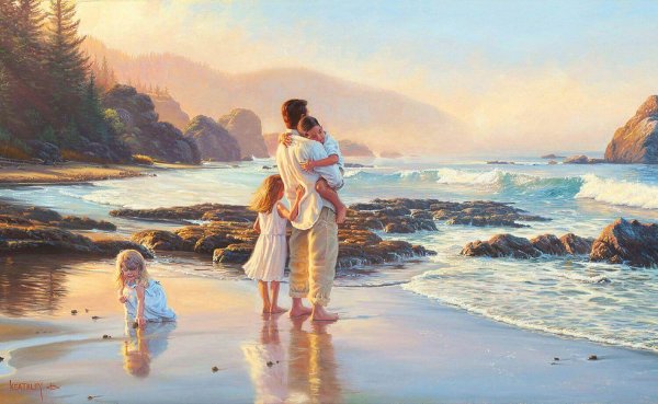 Картина счастливая семья