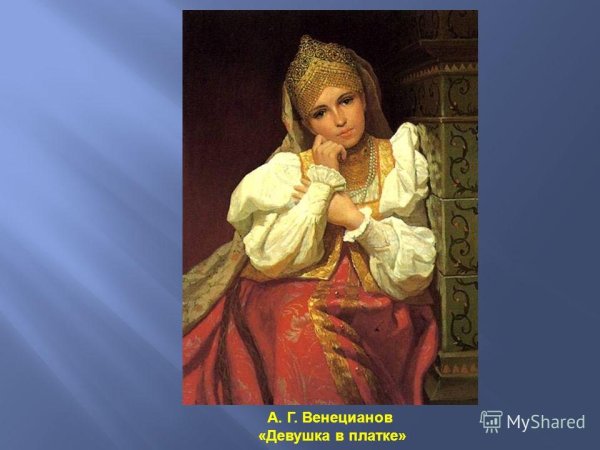 Алексей Гаврилович Венецианов портрет матери