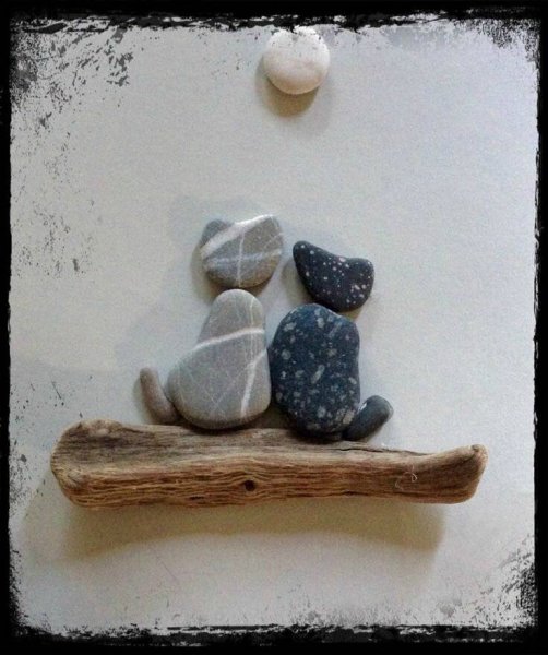 Композиция из морских камней