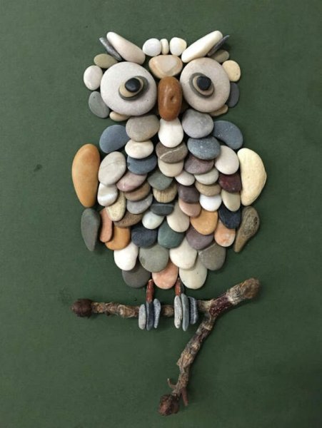 Аппликация из камней