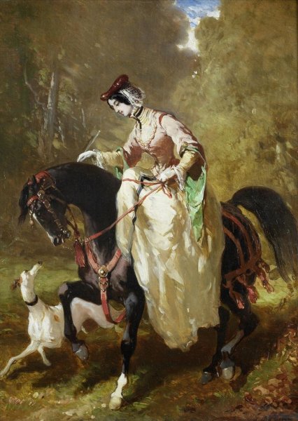 Карл Брюллов "всадница"