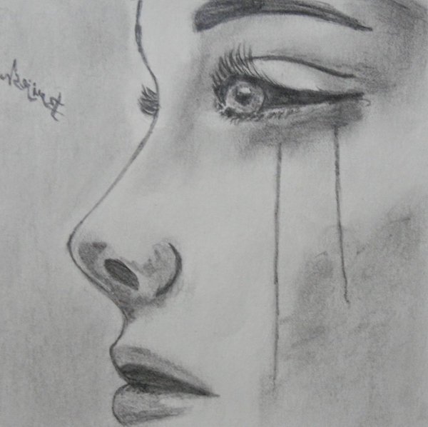 Грустные картины карандашом
