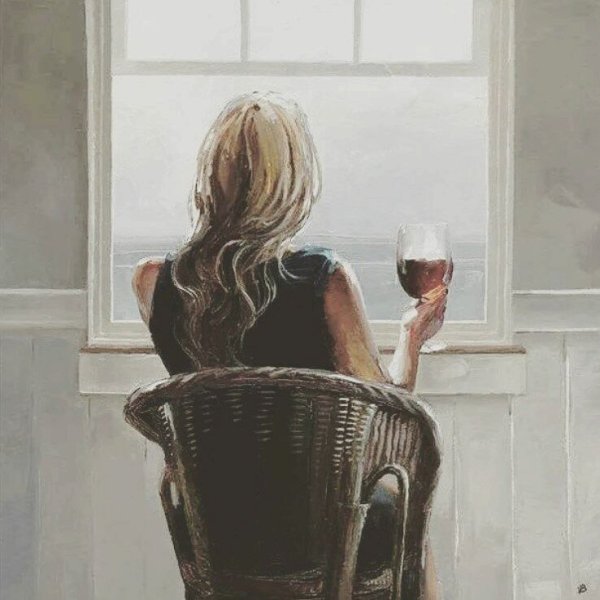 Виктор Бауэр художник картины женщин у окна