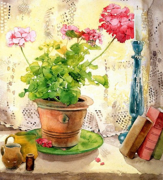 Акварель художницы Julia Rowntree/ Юлии Роунтри