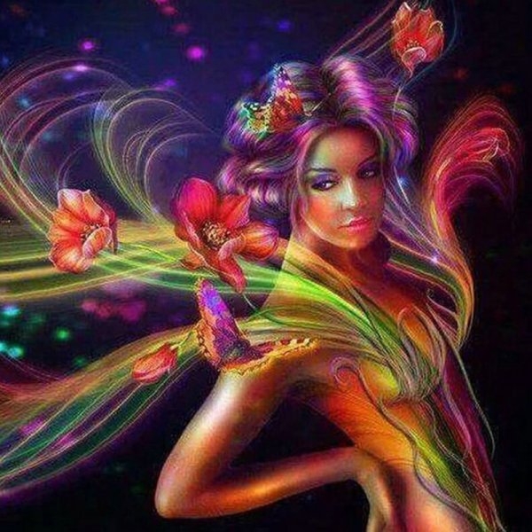 Радужная женщина