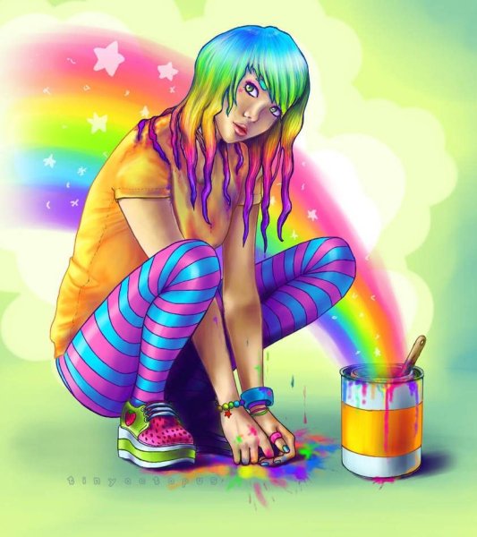 Девочка с радугой