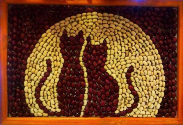 Мозаика из круп