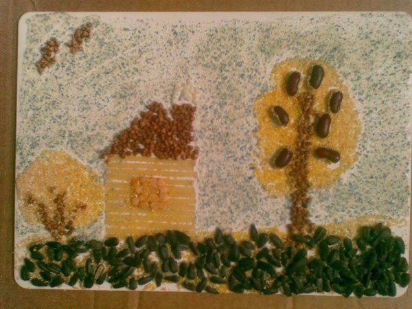 Домик из круп