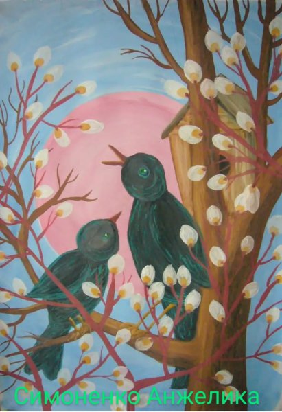 Весенние рисунки