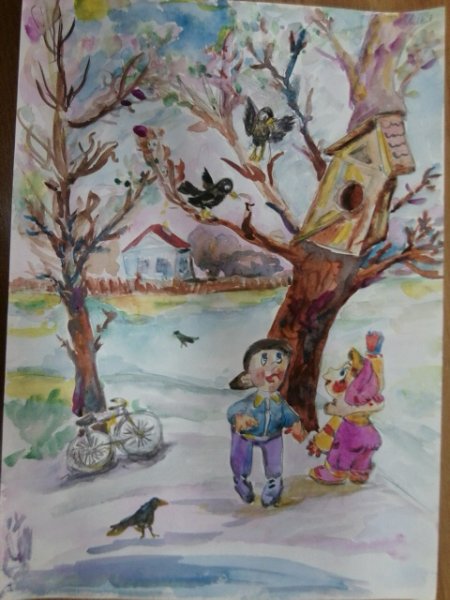 Весна пришла и птицы прилетают