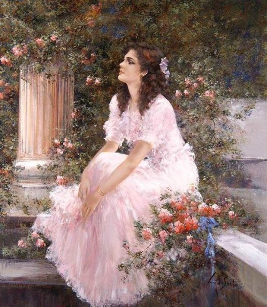 Барышня в саду