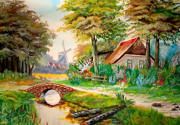 Сказочный летний пейзаж