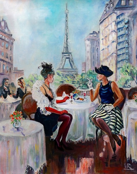 Парижское кафе Репина
