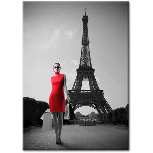 Девушка на фоне Парижа