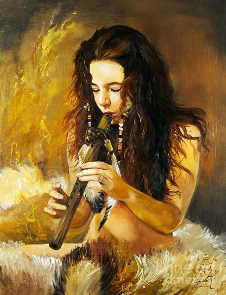 Девушка с флейтой