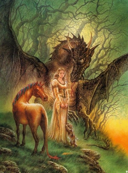 Луис Ройо девушка и дракон