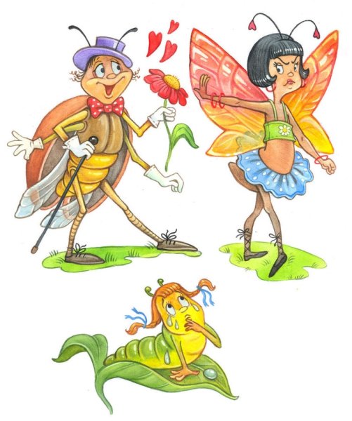 Муха Цокотуха мультфильм комар