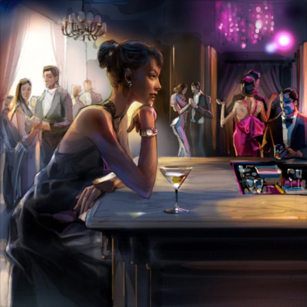 Девушка за барной стойкой