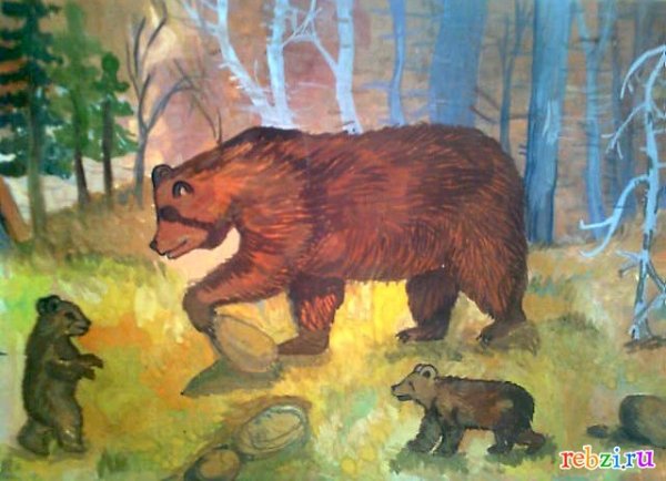 Картина медведь