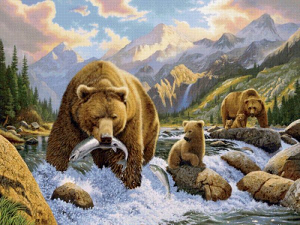 Картина белые медведи