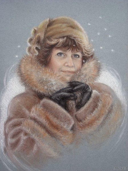 Роскошная женщина в мехах