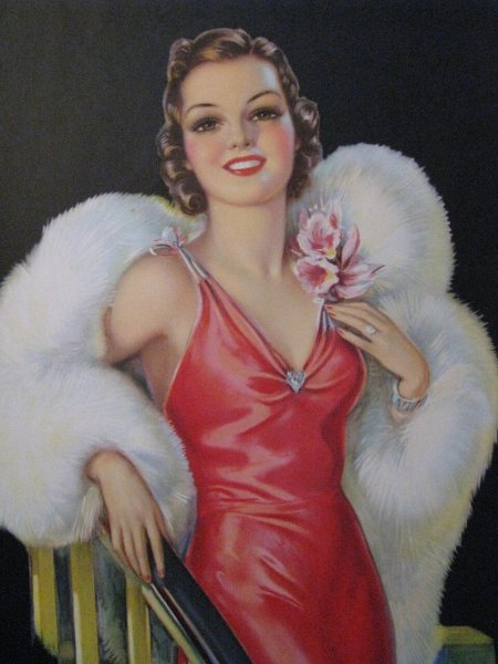 Женщина в шубе