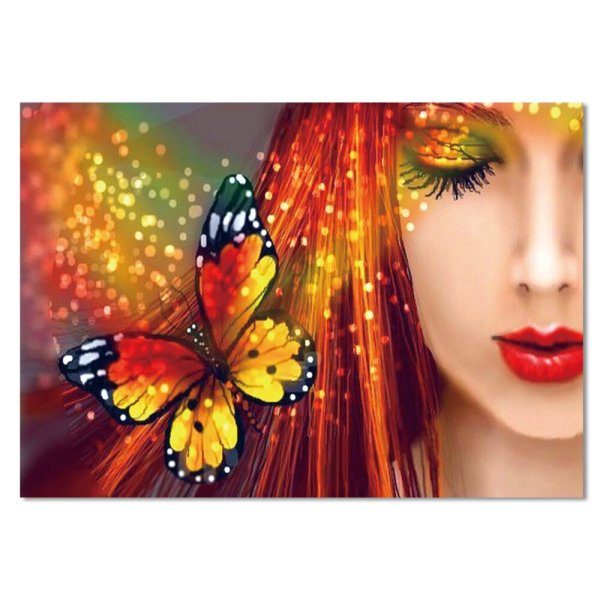 Дама с бабочками