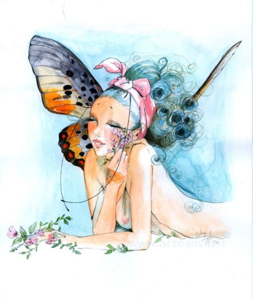 Девушка рисунок