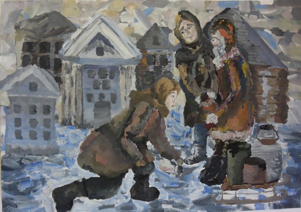 Блокада Ленинграда станковая