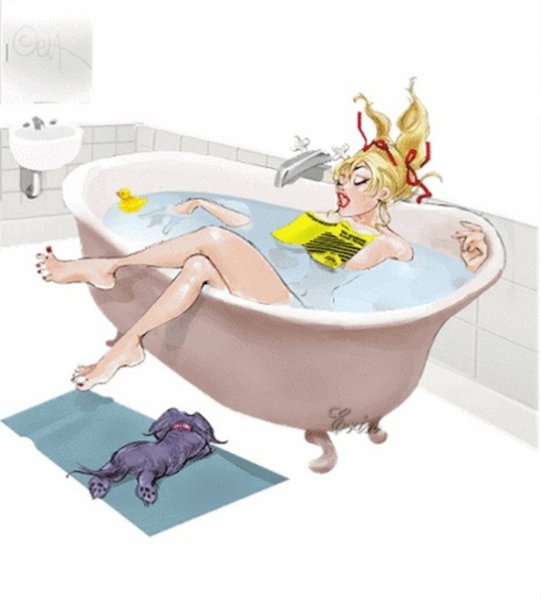 Женщина в ванной