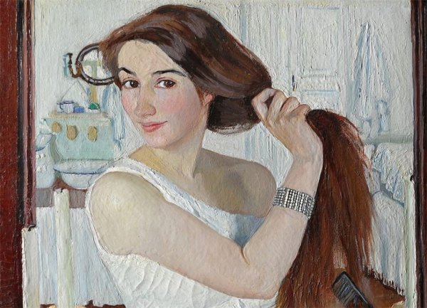 Зинаида Серебрякова за туалетом