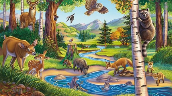 Лесные обитатели