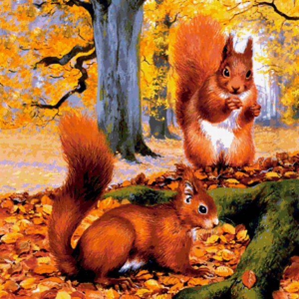 Дикие животные осенью