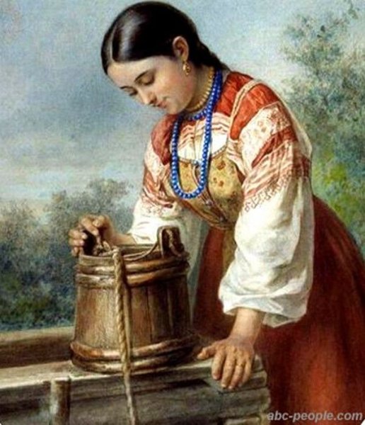 Девушки с коромыслом в живописи