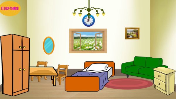 Предметы мебели для детей в комнате