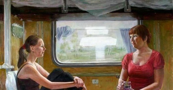 Поезд живопись