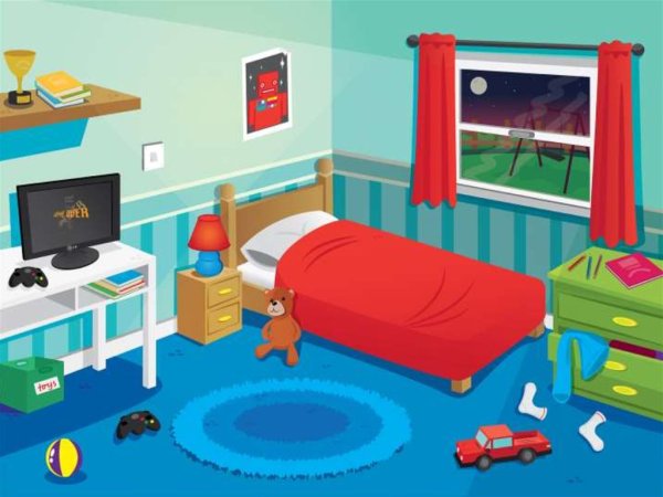 Спальня мультяшная