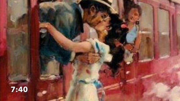 Прощание на вокзале в живописи