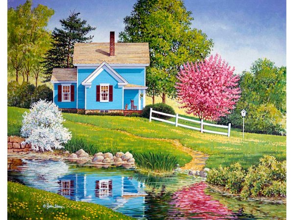 Художник John Sloane Весна картины