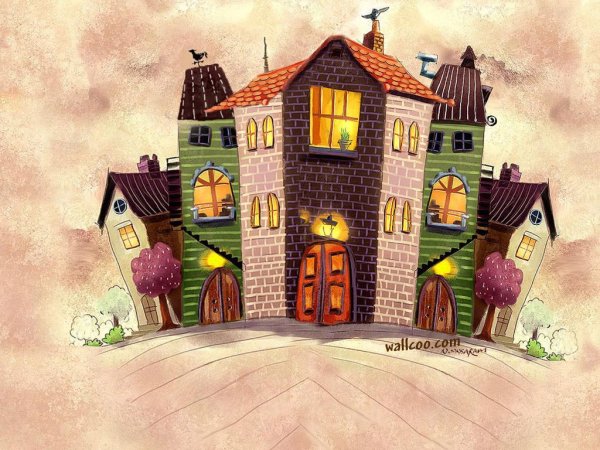 Сказочный городской домик