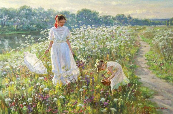 Александр Аверин картины лето