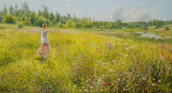 Владимир Жданов живопись сенокос