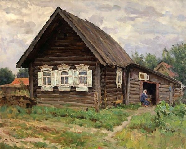 Станислав Бабюк художник русская изба