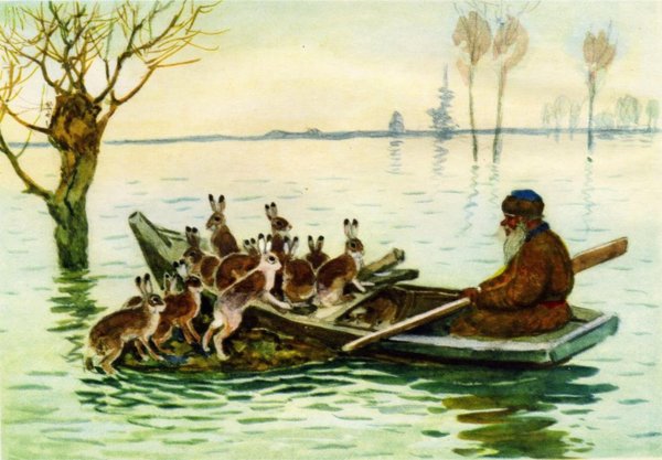 Н А Некрасов дедушка Мазай и зайцы