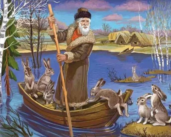 Некрасов дед Мазай и зайцы