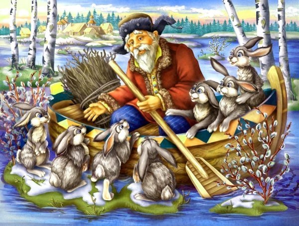 Некрасов дед Мазай и зайцы