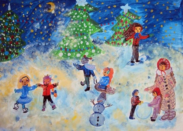 Зимние развлечения для детей в детском саду